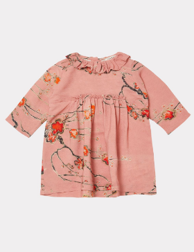 [AW21 CARAMEL] EDMEE BABY DRESS - ORCHID PRINT