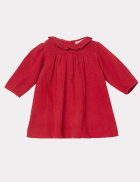 [AW21 CARAMEL]ODA BABY DRESS - RED CURRENT