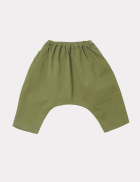 [AW21 CARAMEL] IGEM BABY TROUSERS - MILITARY GREEN TWILL