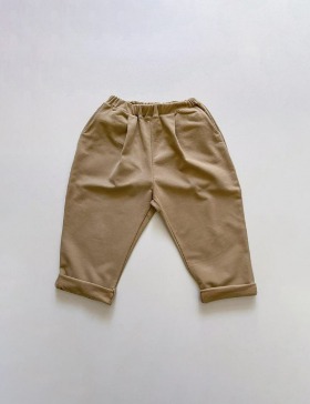 [THE SIMPLE FOLK] AW21_THE COZY TROUSER_CAMEL 6-7,9-10세
