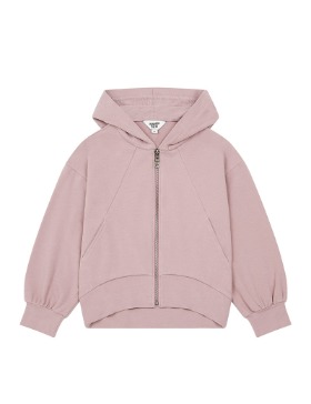 [HUNDRED PIECES] ORGANIC COTTON ZIP-UP SOLAR HOODIE_LILAC