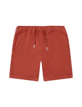 [SS22][HUNDRED PIECES] ADJUSTABLE WAIST SHORTS_BRICK RED