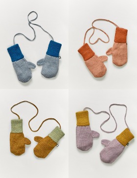 [AW22 OEUF] REVERSIBLE MITTENS - 4COLORS