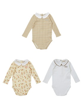 [AW22 CARAMEL] LIMPET BABY GIFTING ROMPER - 3COLORS
