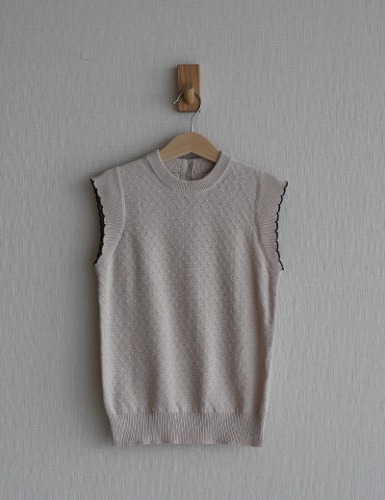 [SS23 MF #09] knit vest_beige
